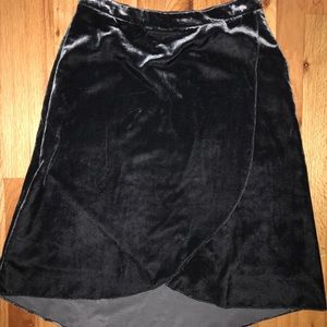 NWOT Loft velvet midi skirt